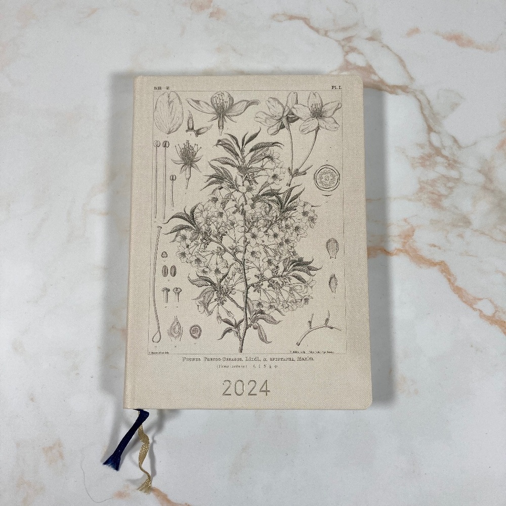 2024 A6 Hobonichi Hon Planner || Botanical Yamazakura